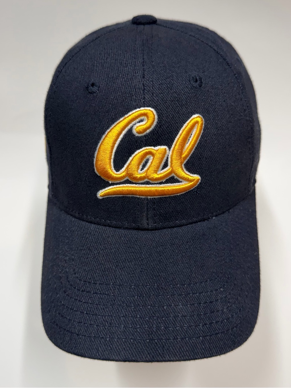 Cal Script Embroidered Navy & Gold Baseball Cap